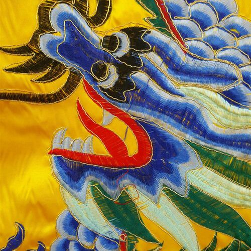 极速道高功道服 双龙法衣 双龙降I衣 道袍 高功 降衣黄色