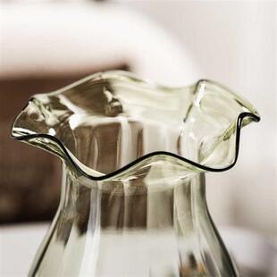 极速博洛克玻璃g花瓶 欧式花器 台面客厅家居饰品 干燥花富贵竹花