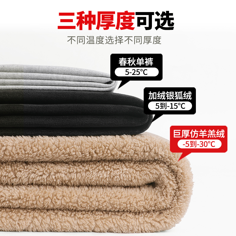 极速加绒卫裤女秋冬2021新款宽B松休闲哈伦裤女裤冬季羊羔绒运动
