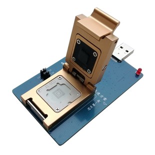 极速emmc153\169高速测t试烧录方案合金探针座 emmc转USB3.1测试