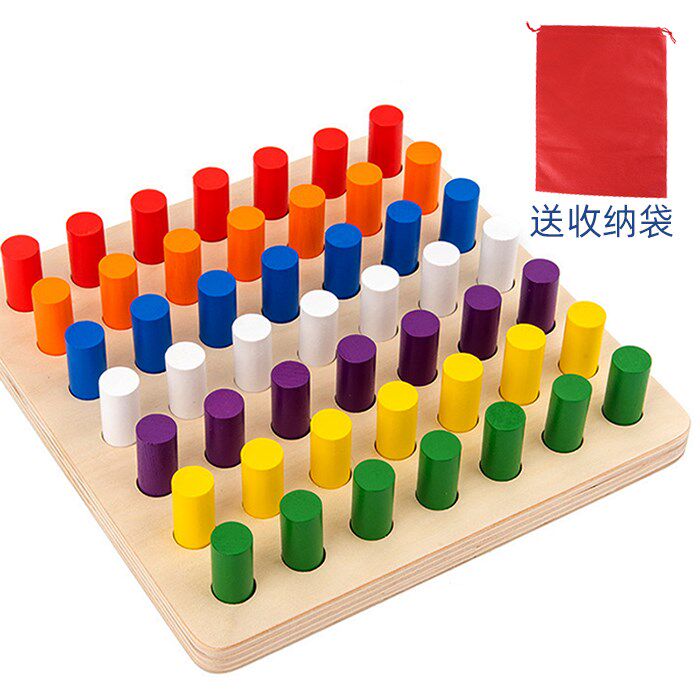 极速感觉统合插h棍自闭症眼神训练神器器材家用专注力木质早教感