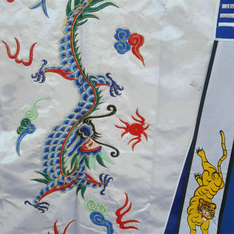 极速道高功道服 双龙法衣 双z龙降衣 道士道袍 高功 降衣白色