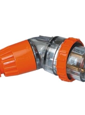 极速56PA410 防水工业插头 澳标E电源接线工业插头 弯形连接头工