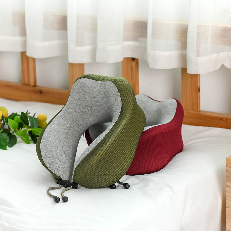 极速记忆棉U型枕办公室成人u形枕支撑午睡颈枕R可携式护颈枕汽车