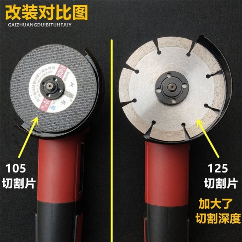 极速100改装125角磨机压板装20孔2J2孔切割片抛光机磨光机夹