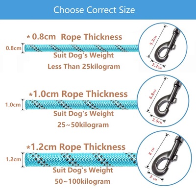 极速150/200/300cm Strong Dvog Leash Pet Leashes Reflective L