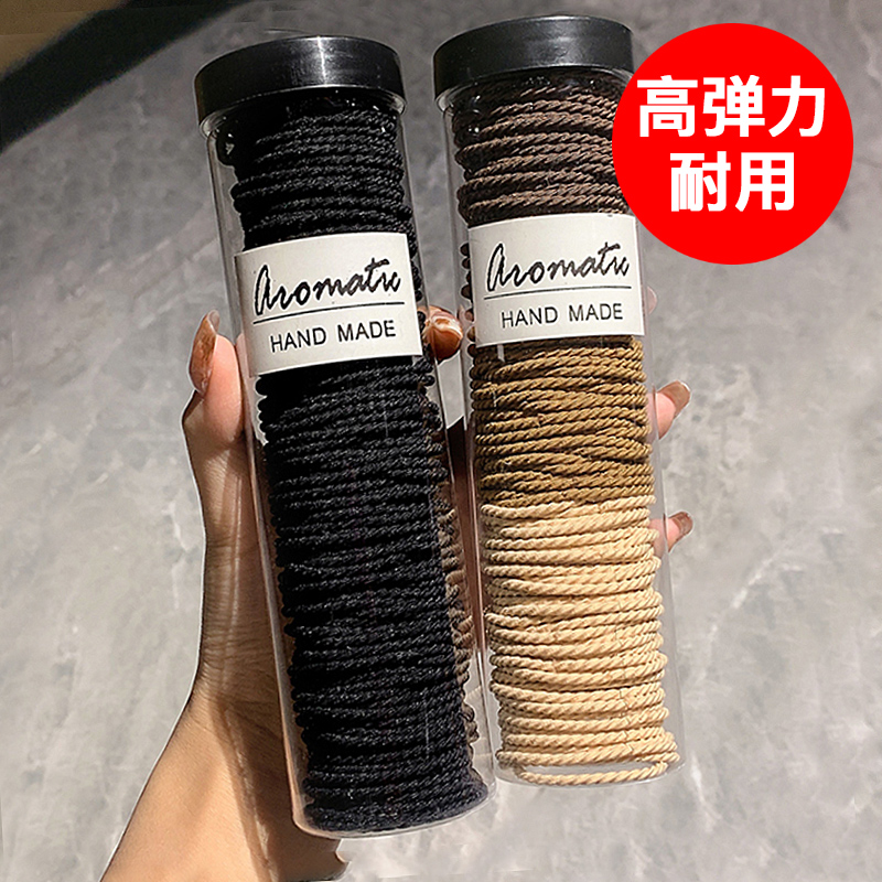 极速橡皮筋d女扎头发发圈头绳2023年新款高弹力耐用黑色简约发绳