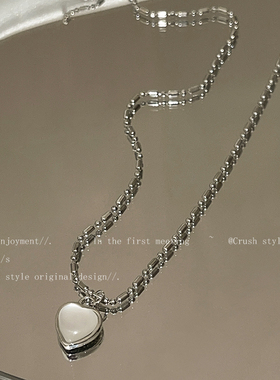 极速温柔爱心吊坠项链女甜酷风辣妹网红颈链配饰2022Y年新款百搭