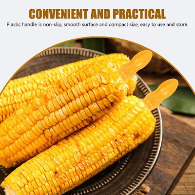 极速Corn Cob Holders Bbq Forks Fork Fruit Skewers TVhe Sweet
