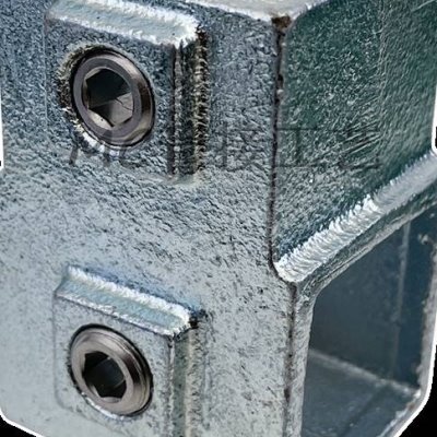 极速40*40方管连接件热浸x镀锌管夹 配件钢管固定卡三通支架免焊