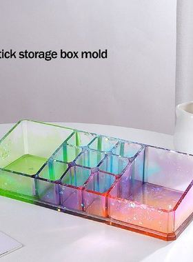 极速Moldes De Silicona Para ResinCa 9 Grid Pens Organizer Bo
