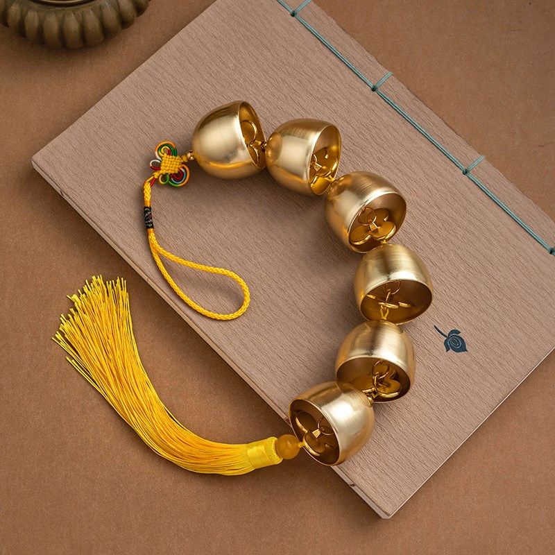 极速创意中式纯黄铜铃铛风铃挂饰A大门家居装饰品室内店铺挂件202