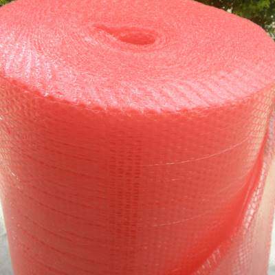 极速防静电气泡膜红l色防震包装膜泡棉气泡袋加厚双面宽50cm长60