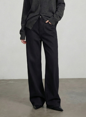 通勤修身微喇TR混纺面料垂感西裤百搭