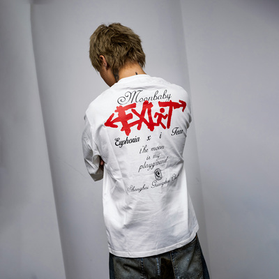 OKME2025EXIT巡演长袖T恤春秋季新款美式运动字母印花长袖T恤上衣