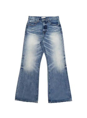 OKME毛须牛仔裤春秋季新款美式复古水洗牛仔裤