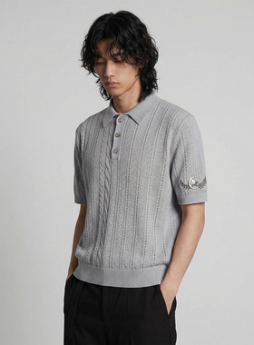 OKME 针织衫polo款高级感百搭时尚潮流男女休闲针织衫