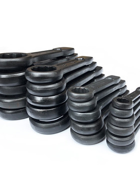 极速敲击扳手重型单头梅花加力打击扳242B41465060808595105黑色