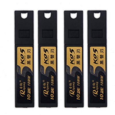 极速k95黑刃美工刀片18MM全黑刀片工业级SK5裁U纸介刀片100片