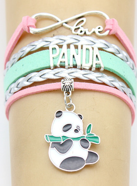 极速2021 New Arrival Hand-woven Infinite Love PANDA PaZnda C