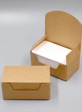 极速100pcs Blank Kraft paper BAusiness Cards Word Card ssage