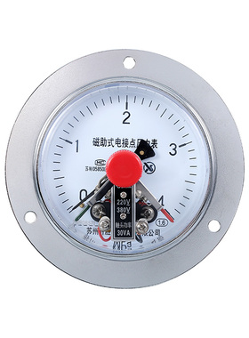 极速YXC100ZT 4MPav 轴向带前边磁助式电接点压力表 面板安装控制