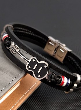 极速Hot Sales Mens Titanium Steel FMusical Instrument Leath