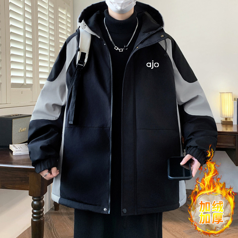 秋冬高品质加绒加厚冲锋衣夹克青少年时尚潮流一件过冬男生外套,男装,夹克,淘宝优惠券,粉丝福利购,淘宝优惠卷