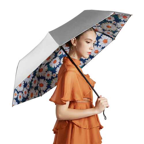 一件奈洛钛银折叠雨伞三折双层