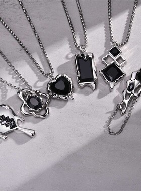 极速Mens Ggeometric Pendant Necklace Hip-hop Punk Rock