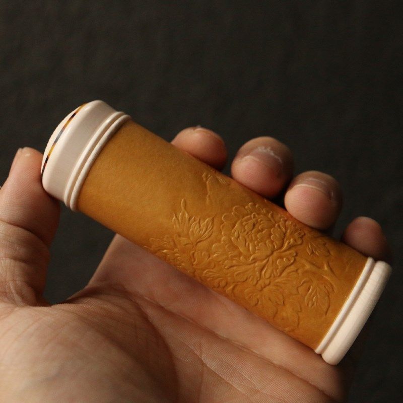 极速一物一拍沪上名家刘烁本工压花海派仿牙竹P蛉筒鸣虫器具收藏,特色手工艺,竹编/竹雕,淘宝优惠券,粉丝福利购,淘宝优惠卷