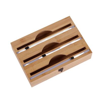 极速Kitchen Cling Film Holder RefillaHble Food Wrap Dispense