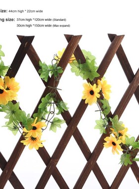 极速ZORASN 5Ft Expandqing Wooden Garden Wall Fence Panel Pla