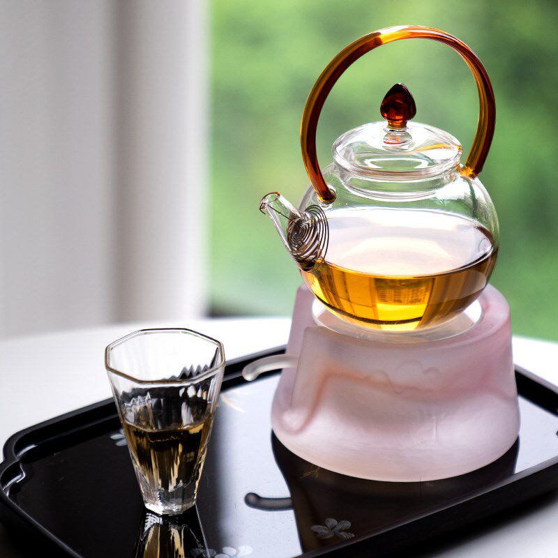 新品高硼硅玻g璃壶花茶保温底座蜡烛温茶座水晶暖茶炉公道杯恒温