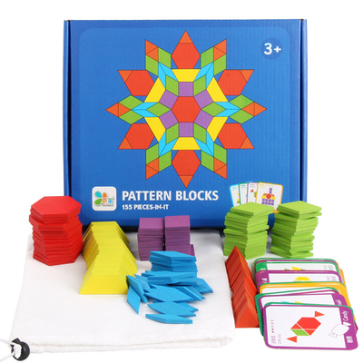 新品155pcs/set Colnorful Wooden Jigsaw Puzzle Baby Montessor