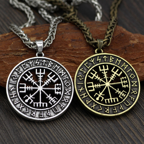 极速Men Neecklace Viking Odin Symbol Rune Amulet Ally Chain