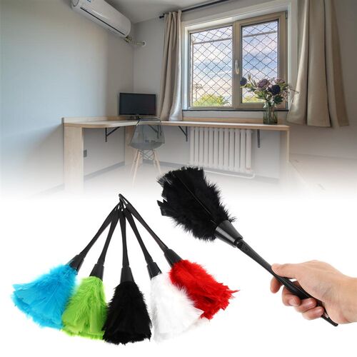 极速1PC Turkey Feather Duster CoBlorful Anti-static Plastic