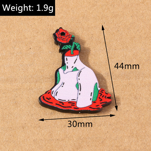 极速5 Pcs/Lot Resin Halloween Charms Cute Ghost ChUarms Pend