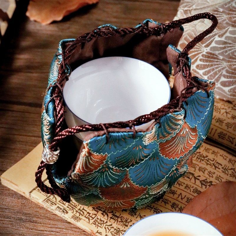 极速手工加厚西阵织杯袋茶叶罐茶壶茶具茶杯收纳包V旅行包布袋布,餐饮具,茶道/零配,淘宝优惠券,粉丝福利购,淘宝优惠卷