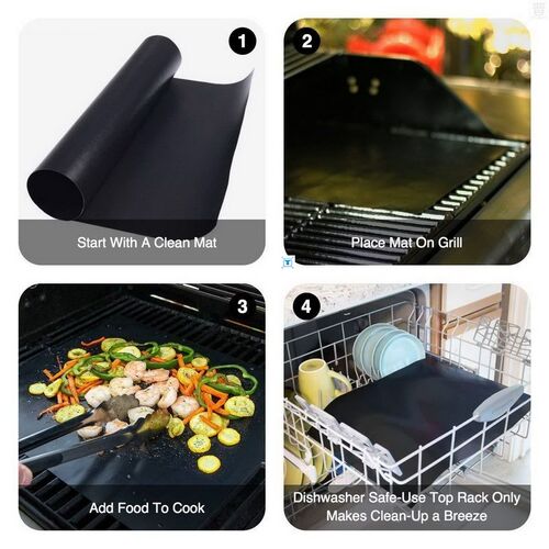 新品2020New 3Color Ptfe Non-stick BBQ Grill PadW Barbecue