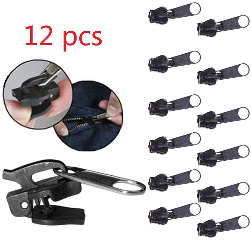 极速12Pcs 3 Sizes Zipq Slider Replacement Universal Instant