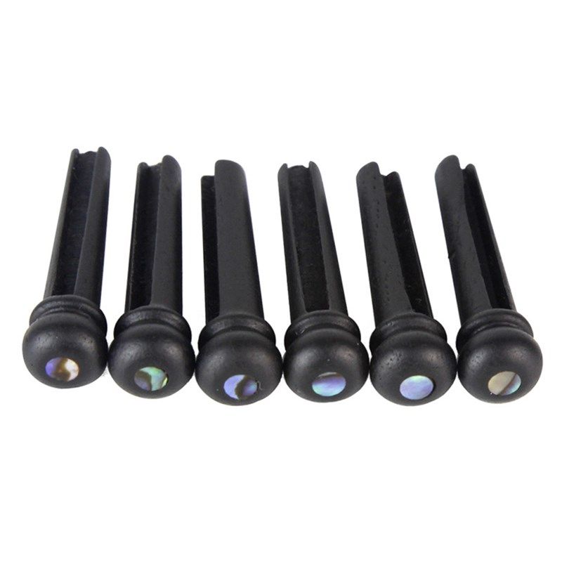 极速民谣吉他弦钉纯牛骨黄铜固弦锥乌木玫瑰O木压弦柱6颗送卷弦起