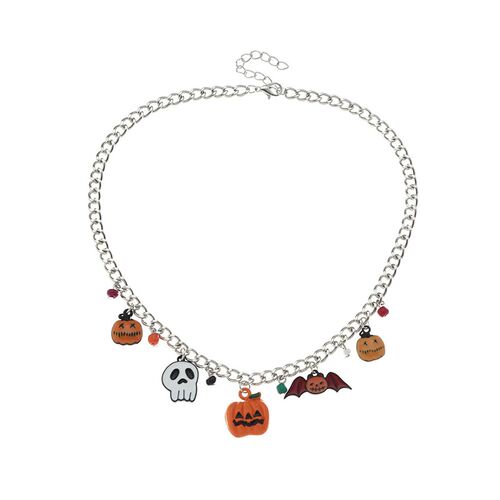 极速Halloween Pumpkin IGmp Bat Necklace