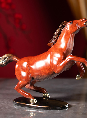 新品朱炳仁铜 十二生肖铜马w金马功成铜雕马摆件 家居工艺品办公