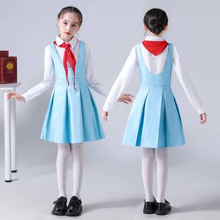 新品红领巾儿童演出服六一儿童节表演服装幼儿园祖国Y的花朵大合