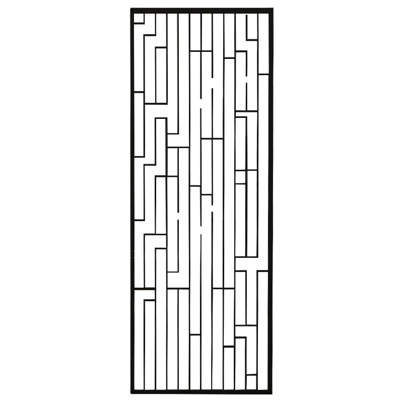 新品中式花格隔i断铁艺镂空屏风美式客厅玄关办公室墙乡村民宿创