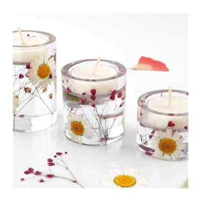 极速Resin Silicone Pillar wCylinder Candle Holder Resin Mold