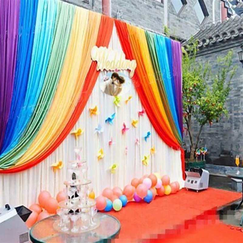 极速厂促促布置一房间装饰舞台儿童开学纱M幔六主节幼儿园幕布背