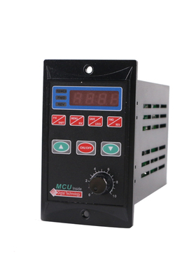 极速小型简易变频器三相电动机变频调速器单相22K0V变220v200W小