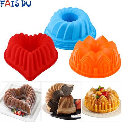 极速new3DShape Random Colr oSinlicoe GPastry Cake Mold  Baki